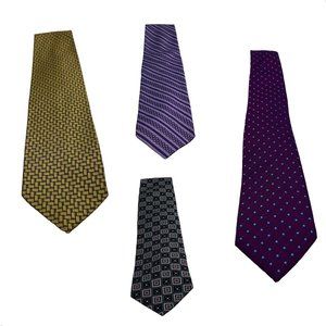 Jos A Bank Thomas Pink Men's Neckties Black Gray Red Gold Blue 100% Silk